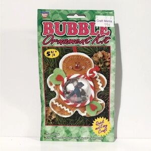 Nicole Crafts Bubble Christmas Ornament Kit Gingerbread Craft 5 3/4”